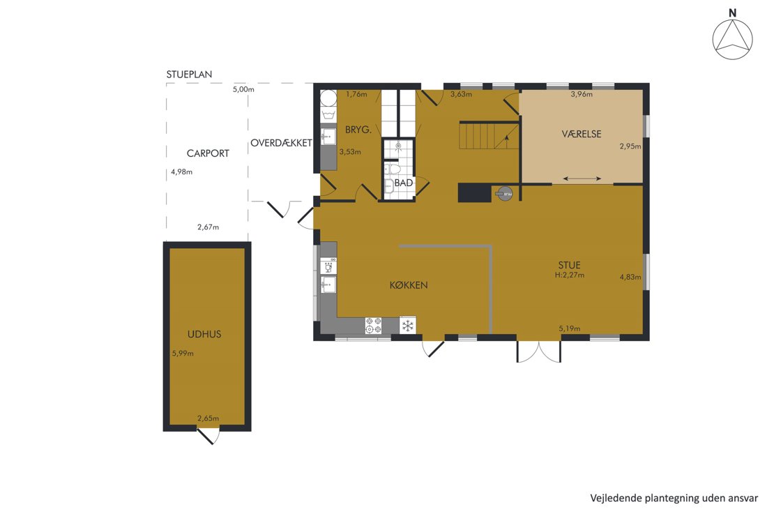 Broager 22, 6760 Ribe - Plantegning