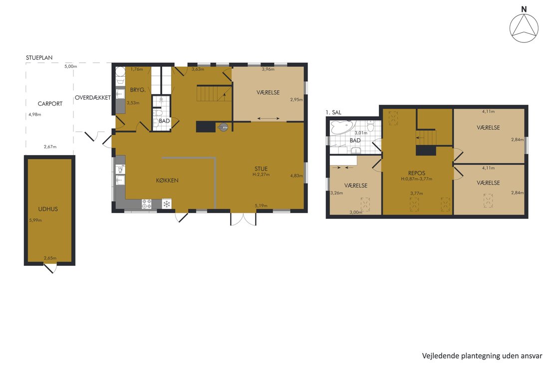 Broager 22, 6760 Ribe - Plantegning