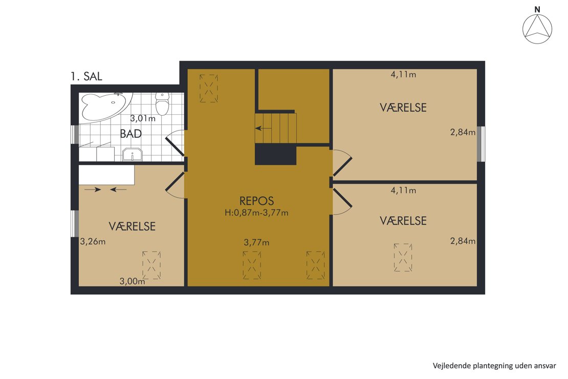 Broager 22, 6760 Ribe - Plantegning