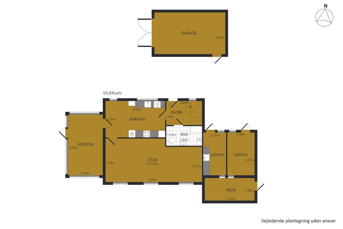 Roagervej 279, 6760 Ribe - Plantegning