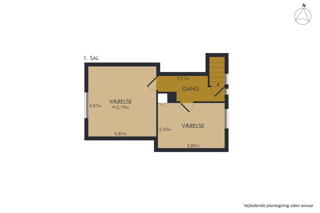 Roagervej 279, 6760 Ribe - Plantegning