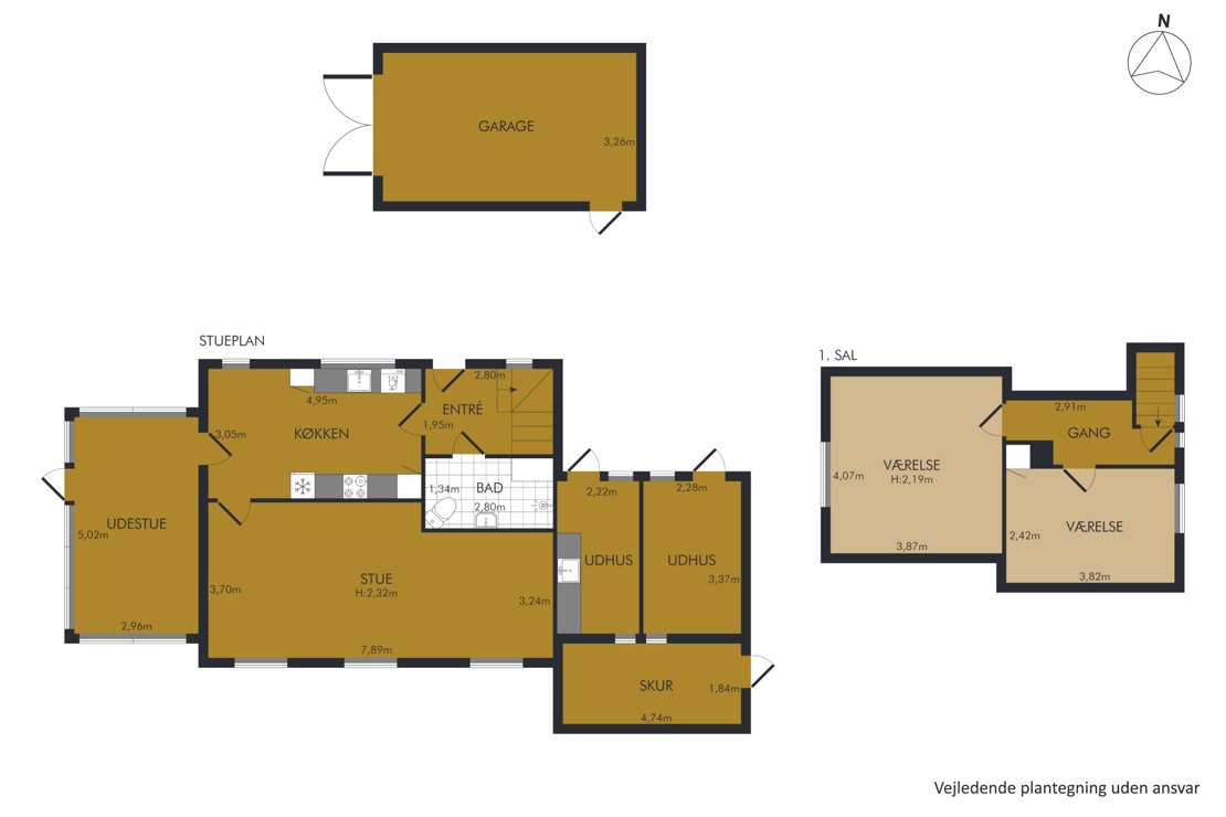 Roagervej 279, 6760 Ribe - Plantegning