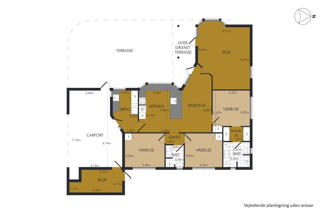 Hermelintoften 11, 6760 Ribe - Plantegning